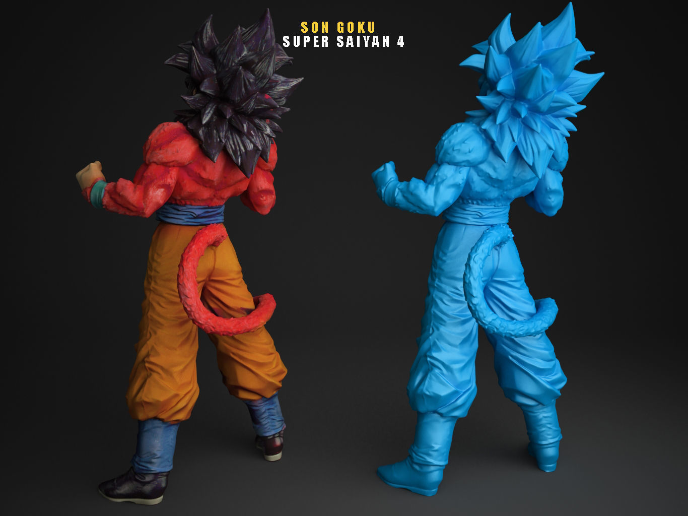 SUPER SAIYAN 4 SON GOKU 3D model_6