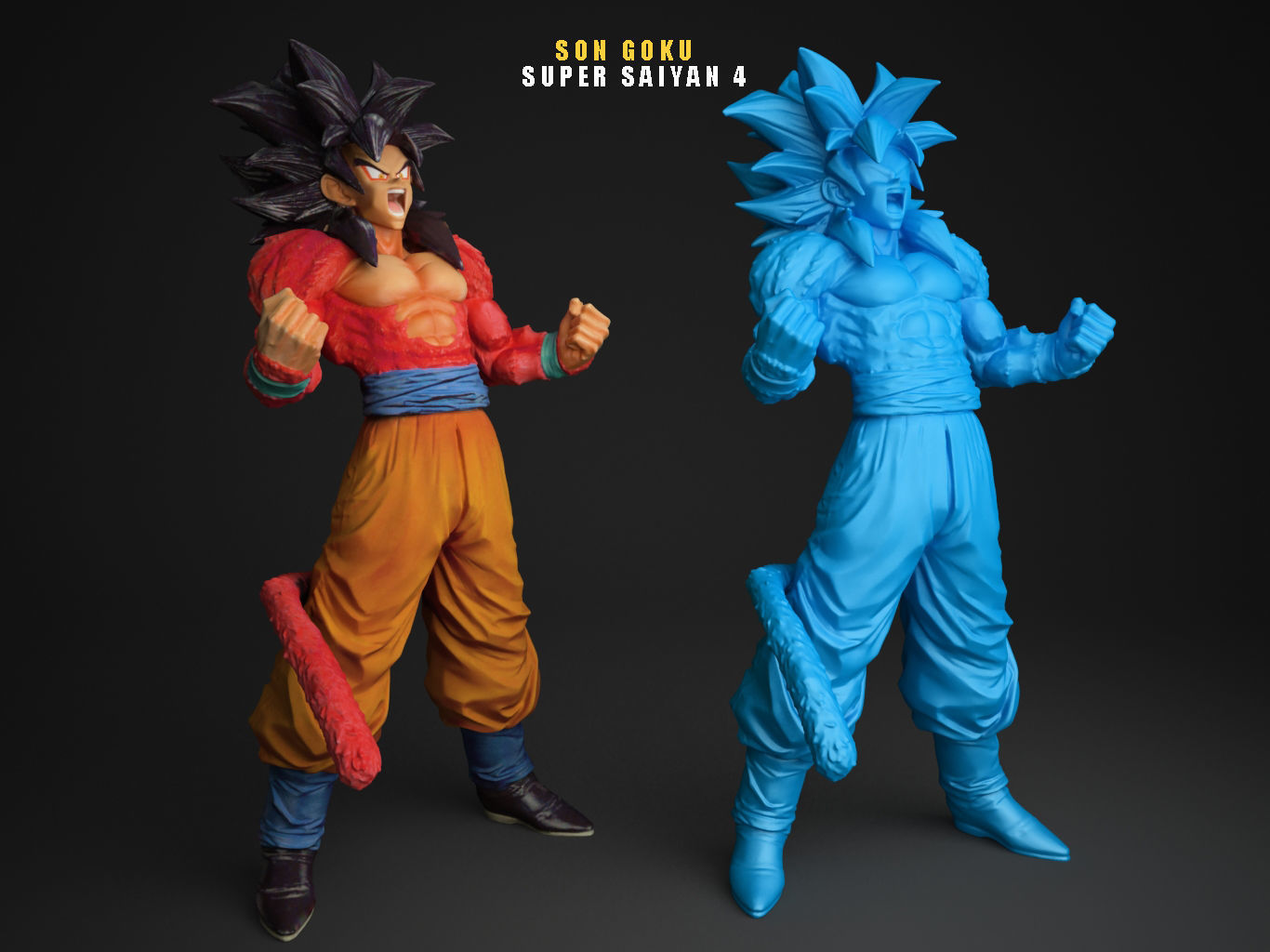 SUPER SAIYAN 4 SON GOKU 3D model_10
