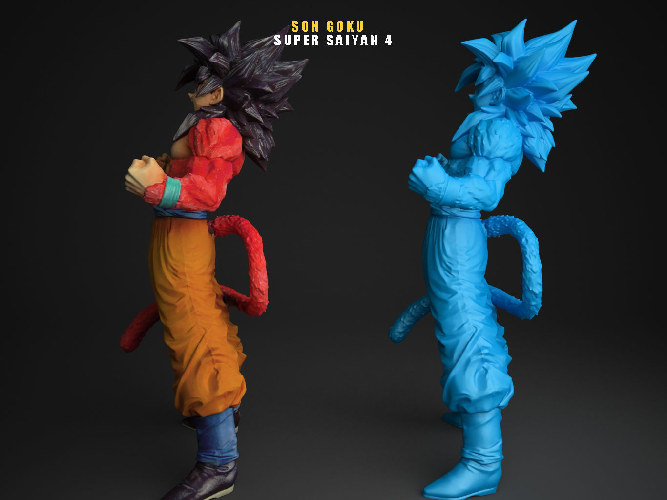SUPER SAIYAN 4 SON GOKU 3D model_5