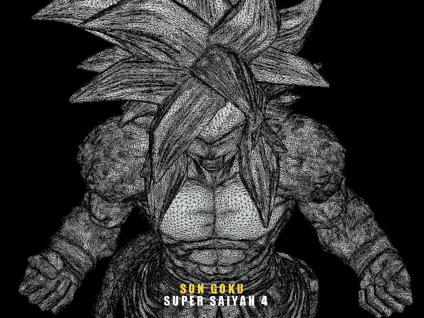 SUPER SAIYAN 4 SON GOKU 3D model_16