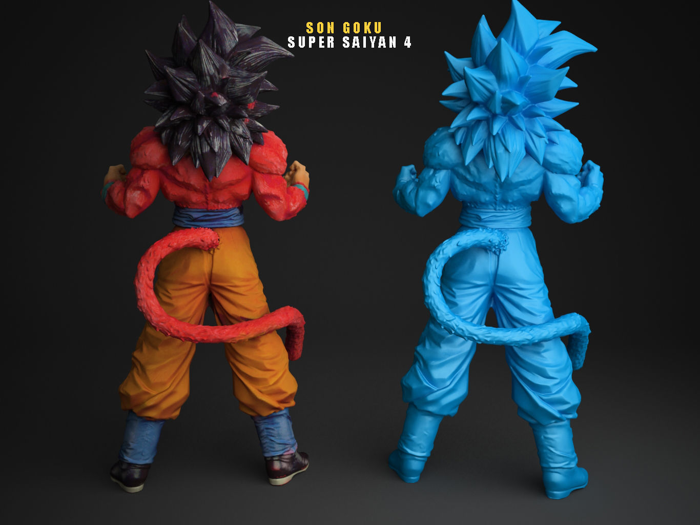 SUPER SAIYAN 4 SON GOKU 3D model_7