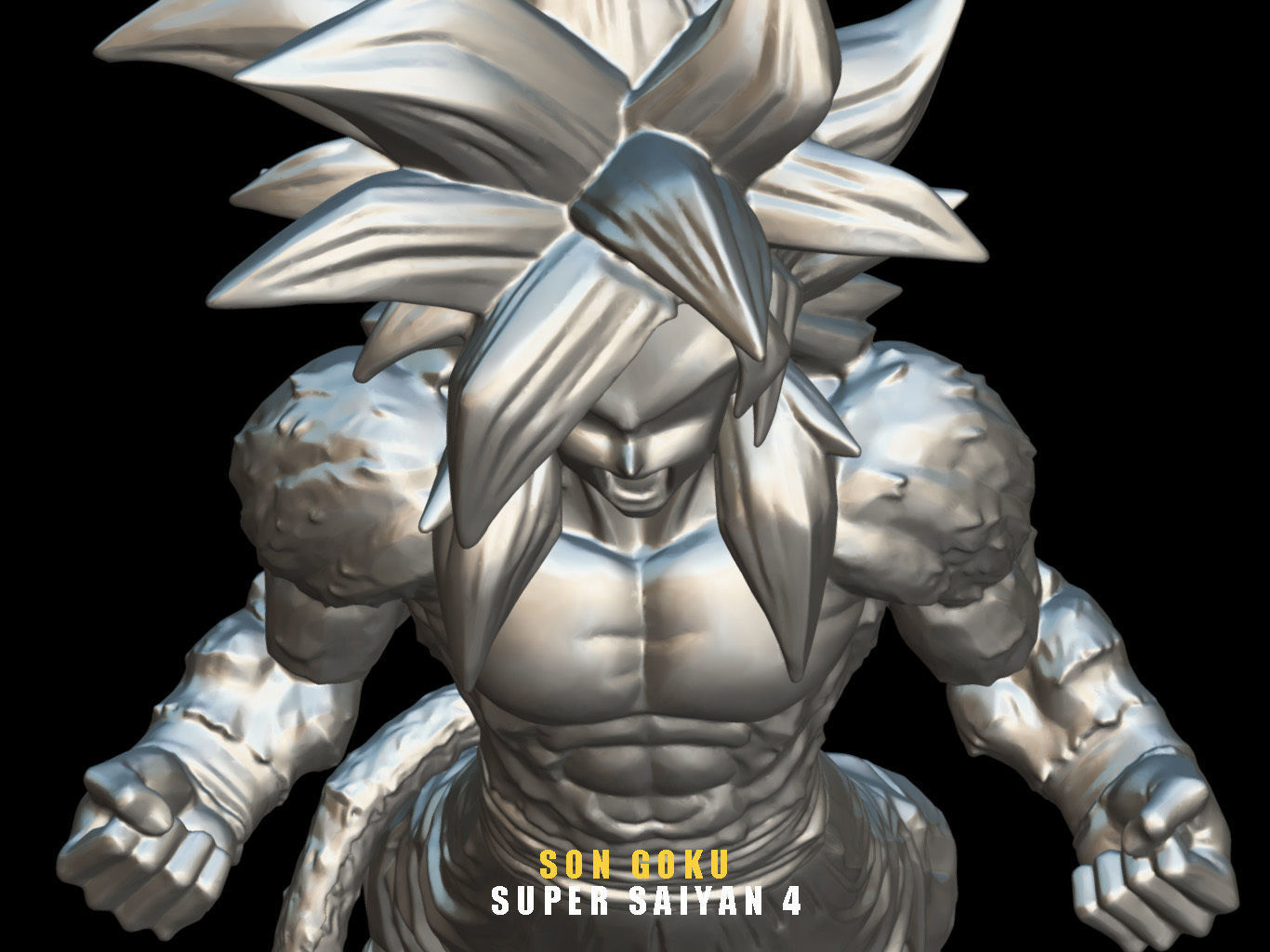 SUPER SAIYAN 4 SON GOKU 3D model_15