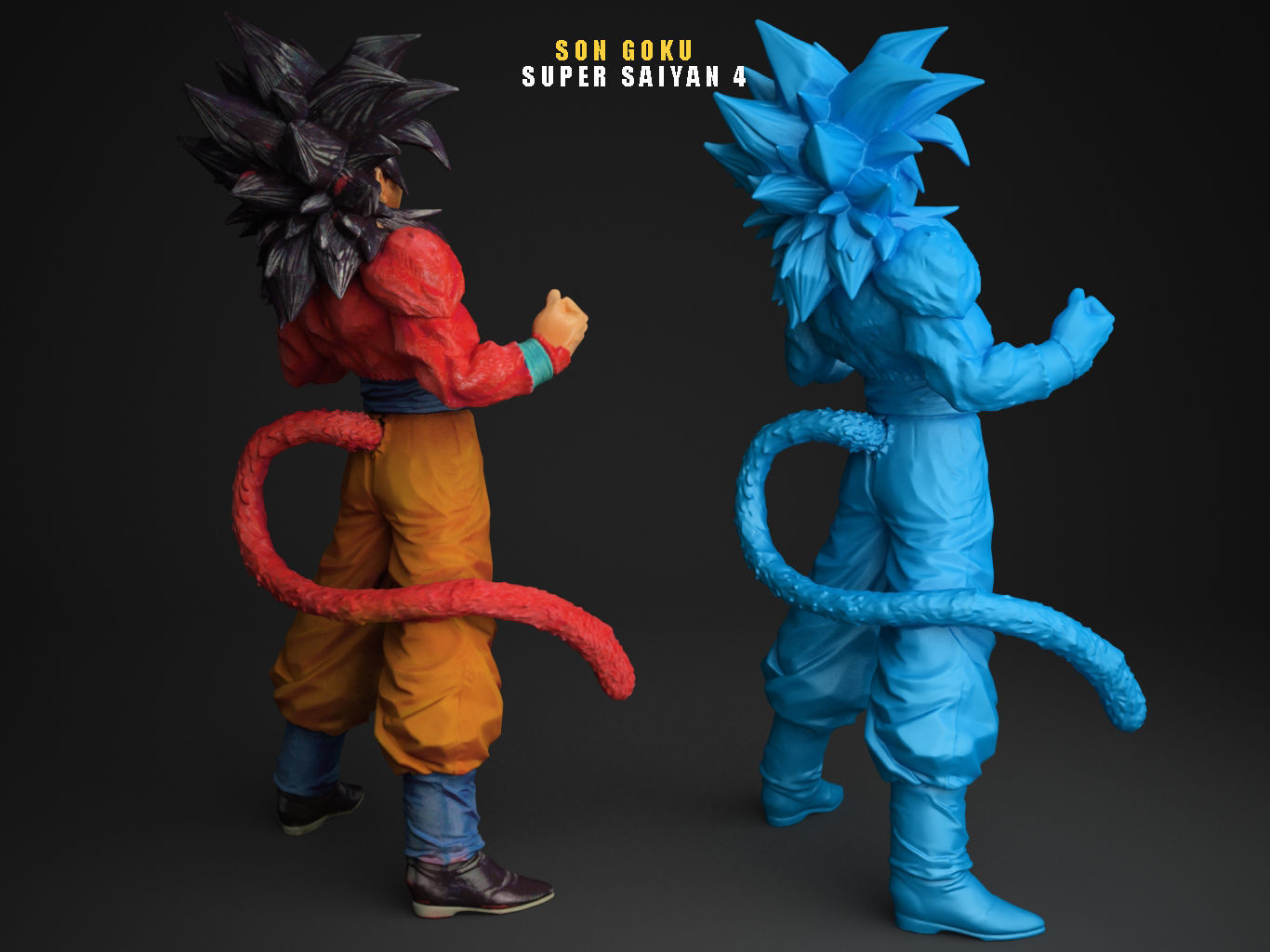 SUPER SAIYAN 4 SON GOKU 3D model_8