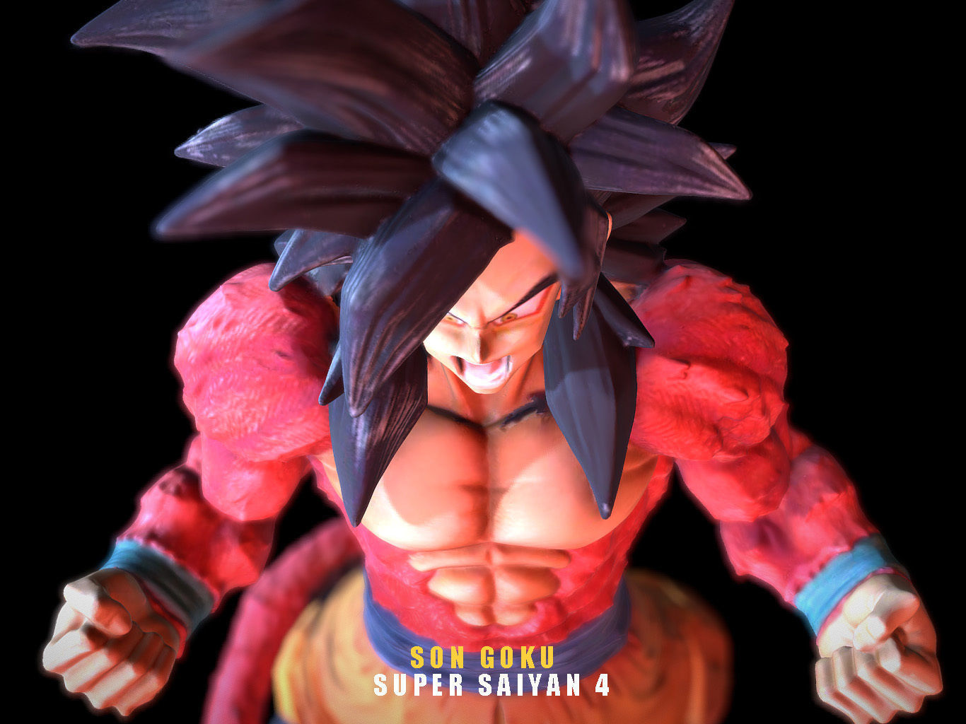 SUPER SAIYAN 4 SON GOKU 3D model_14