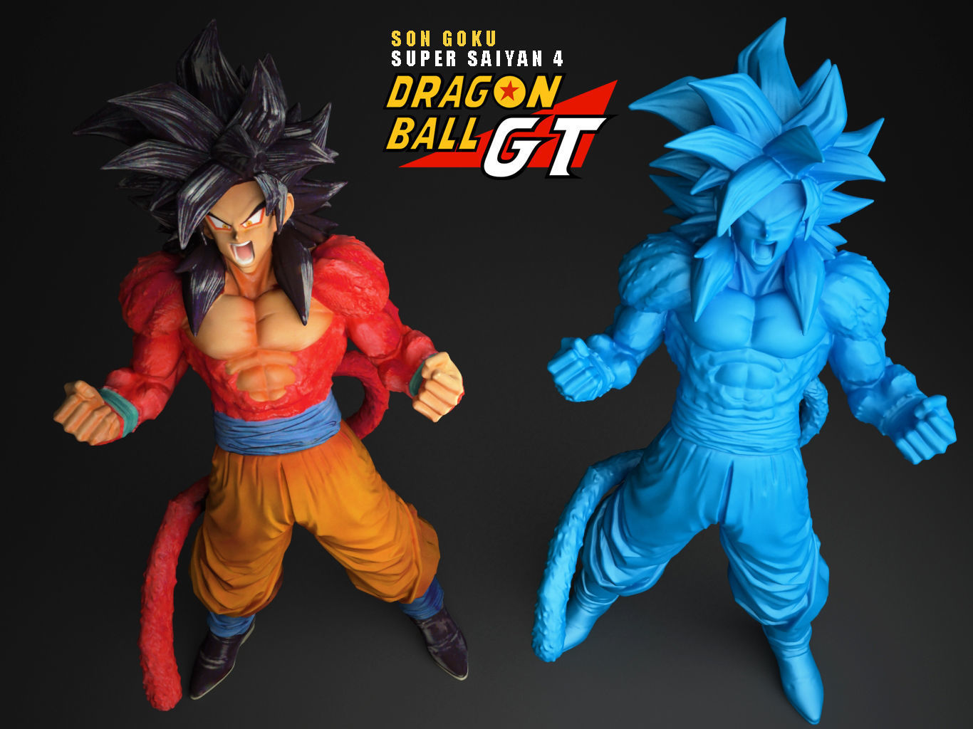 SUPER SAIYAN 4 SON GOKU 3D model_2
