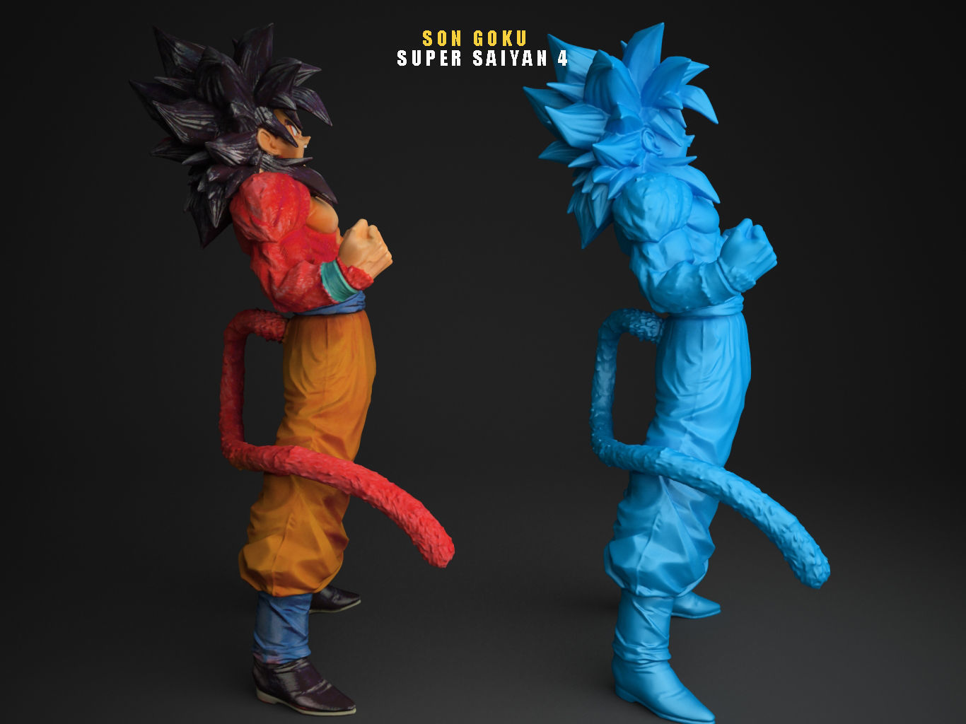 SUPER SAIYAN 4 SON GOKU 3D model_9