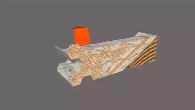 Reception Table 3D model