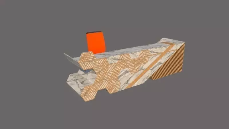 Reception Table 3D model_0