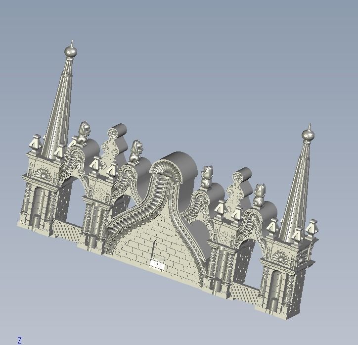 Spasskaya tower of Moscow Kremlin 3D model_15