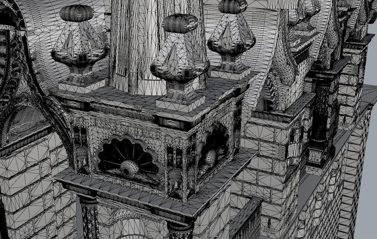 Spasskaya tower of Moscow Kremlin 3D model_10