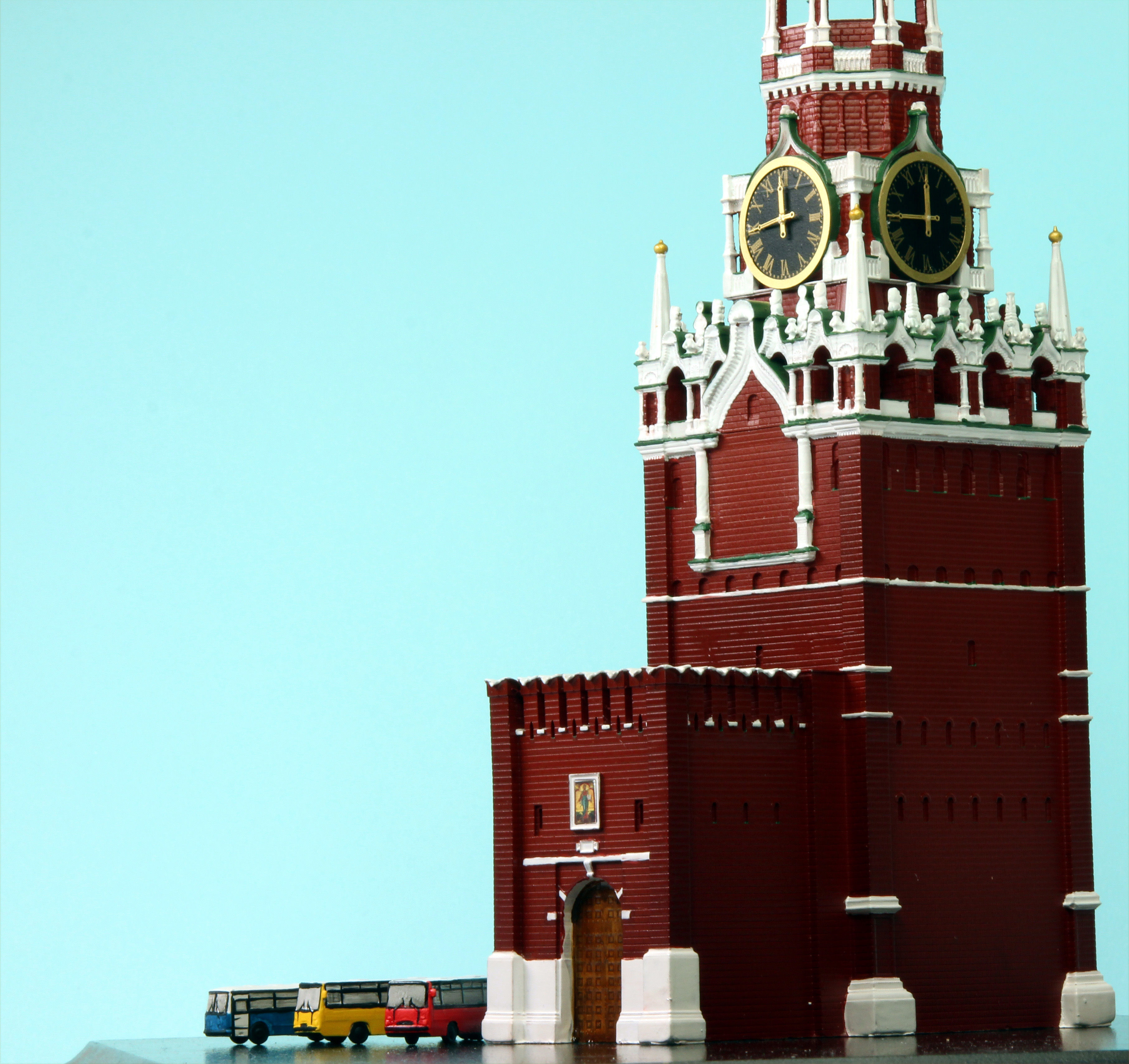 Spasskaya tower of Moscow Kremlin 3D model_2