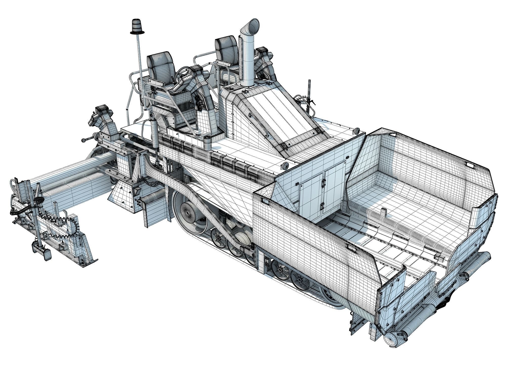 Asphalt Paver 3D model_18