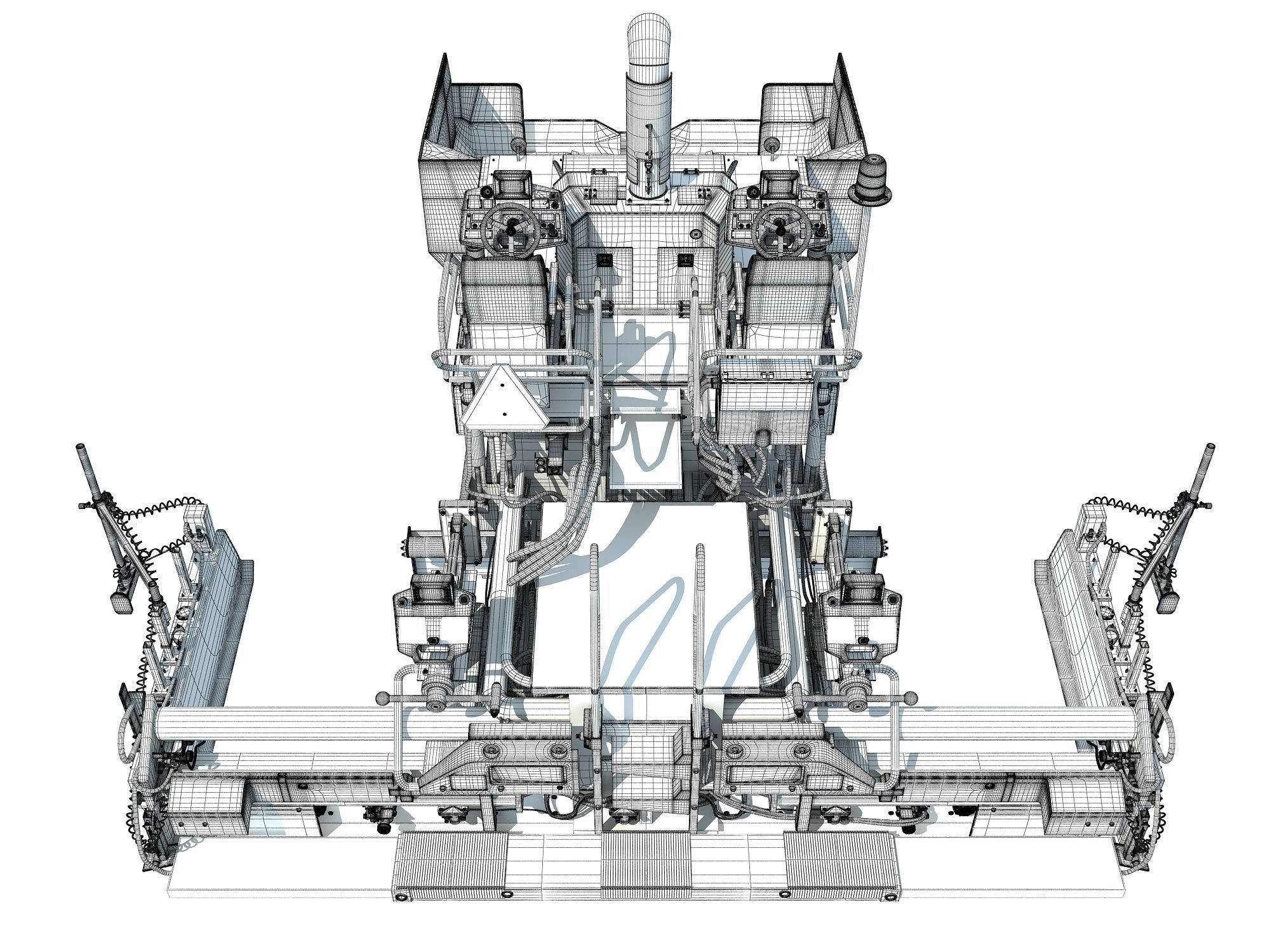 Asphalt Paver 3D model_19