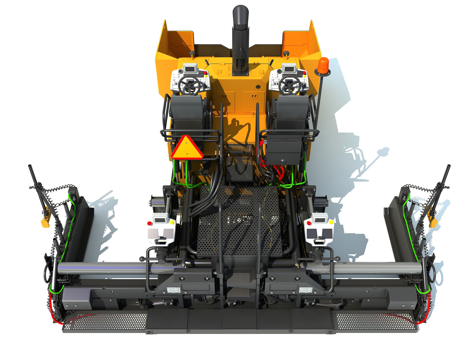 Asphalt Paver 3D model_10