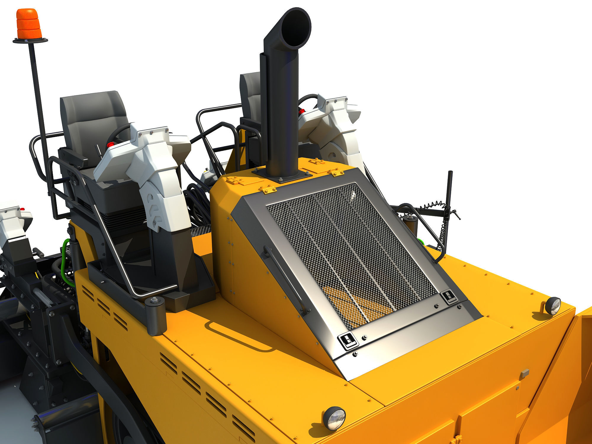 Asphalt Paver 3D model_14