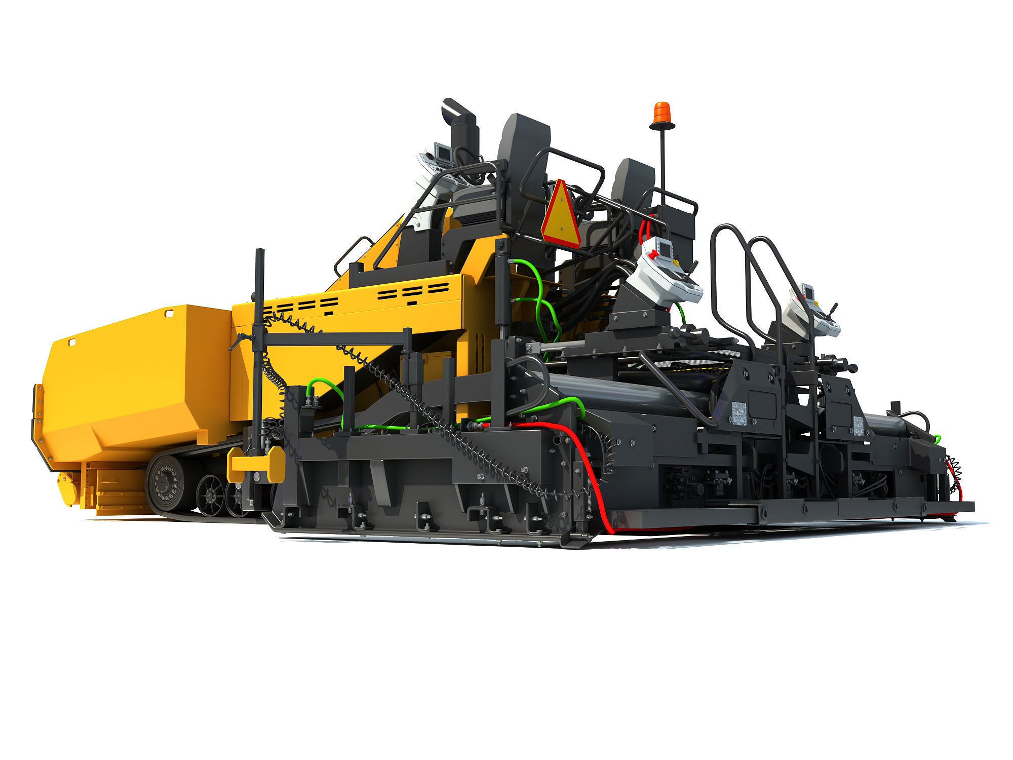 Asphalt Paver 3D model_1