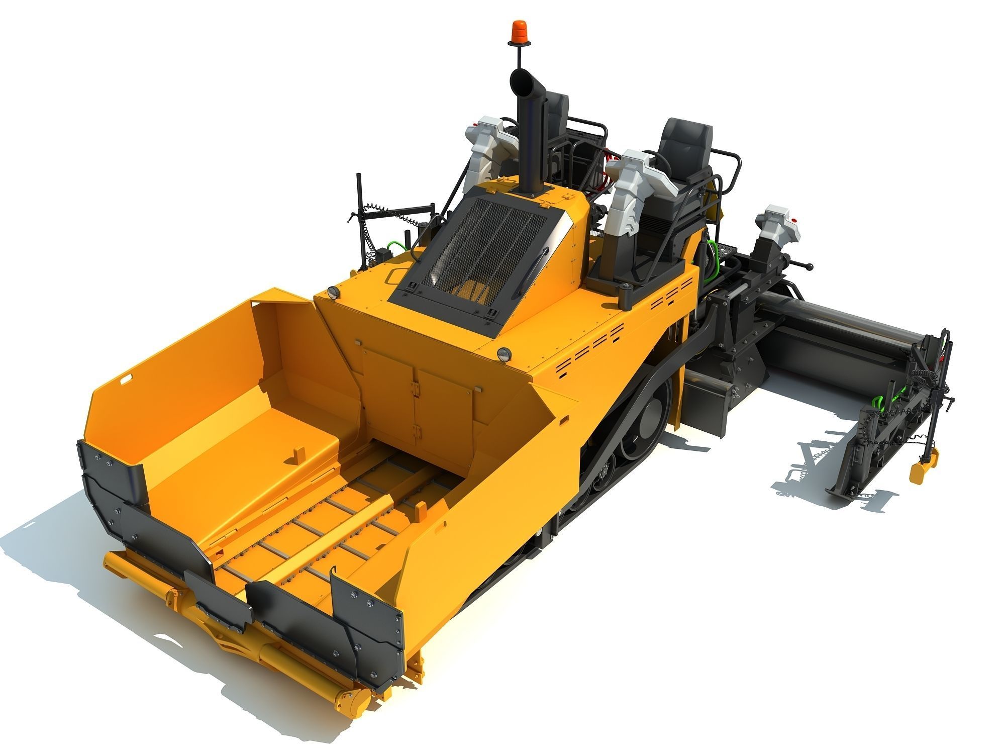 Asphalt Paver 3D model_4