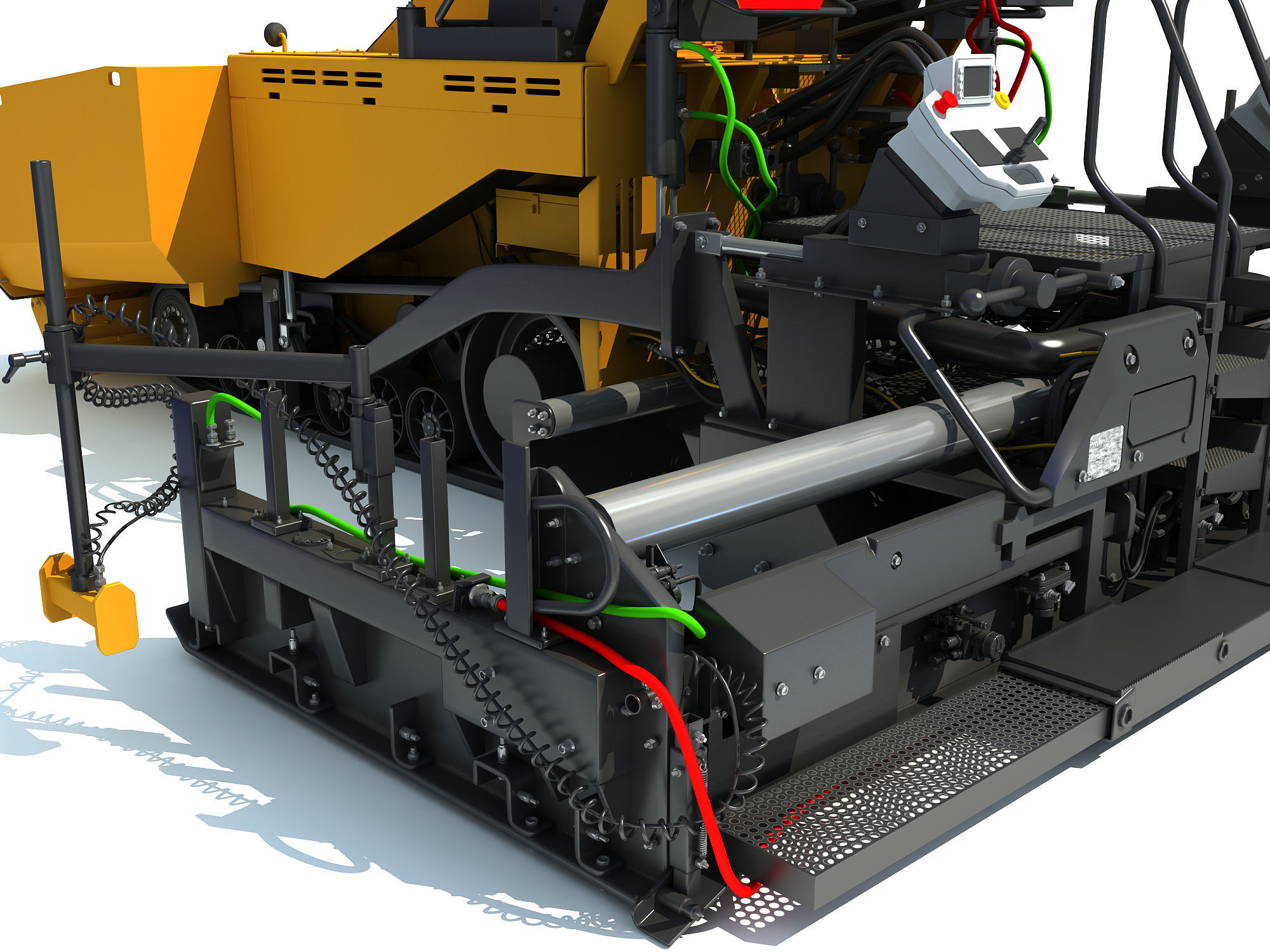 Asphalt Paver 3D model_12