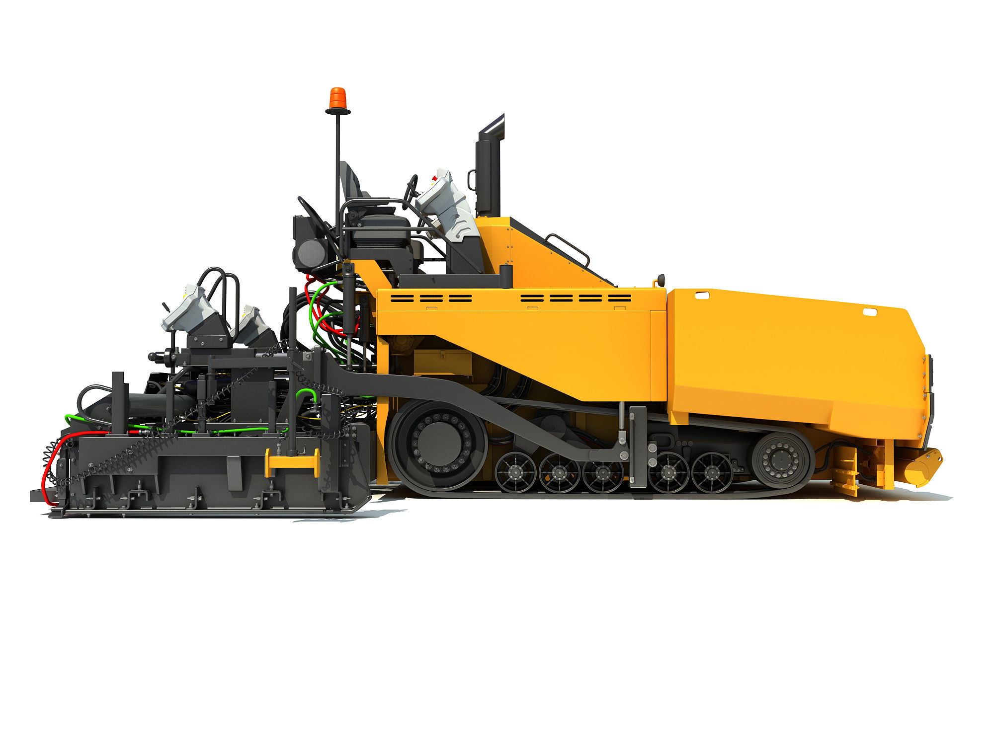 Asphalt Paver 3D model_7