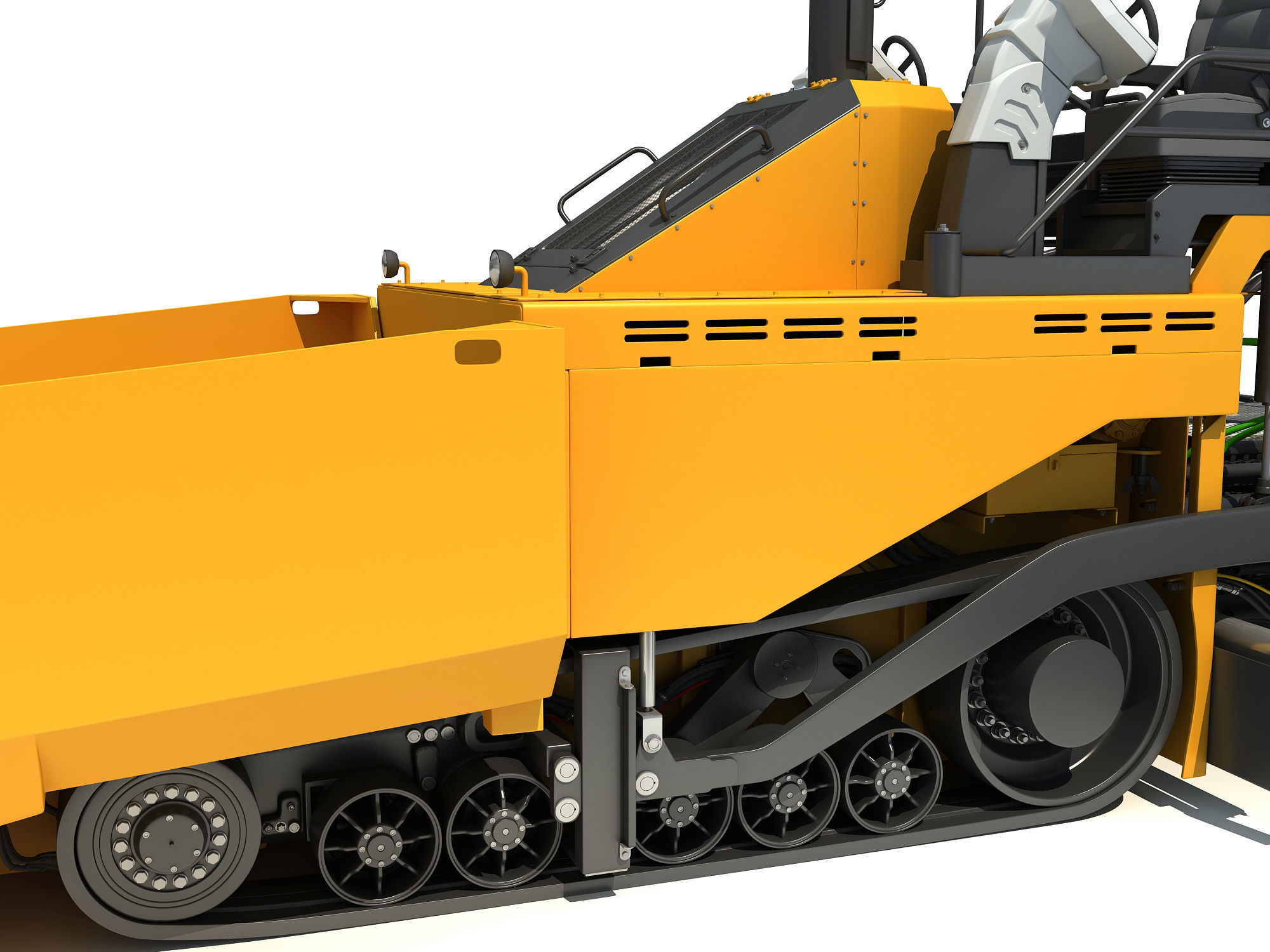 Asphalt Paver 3D model_13