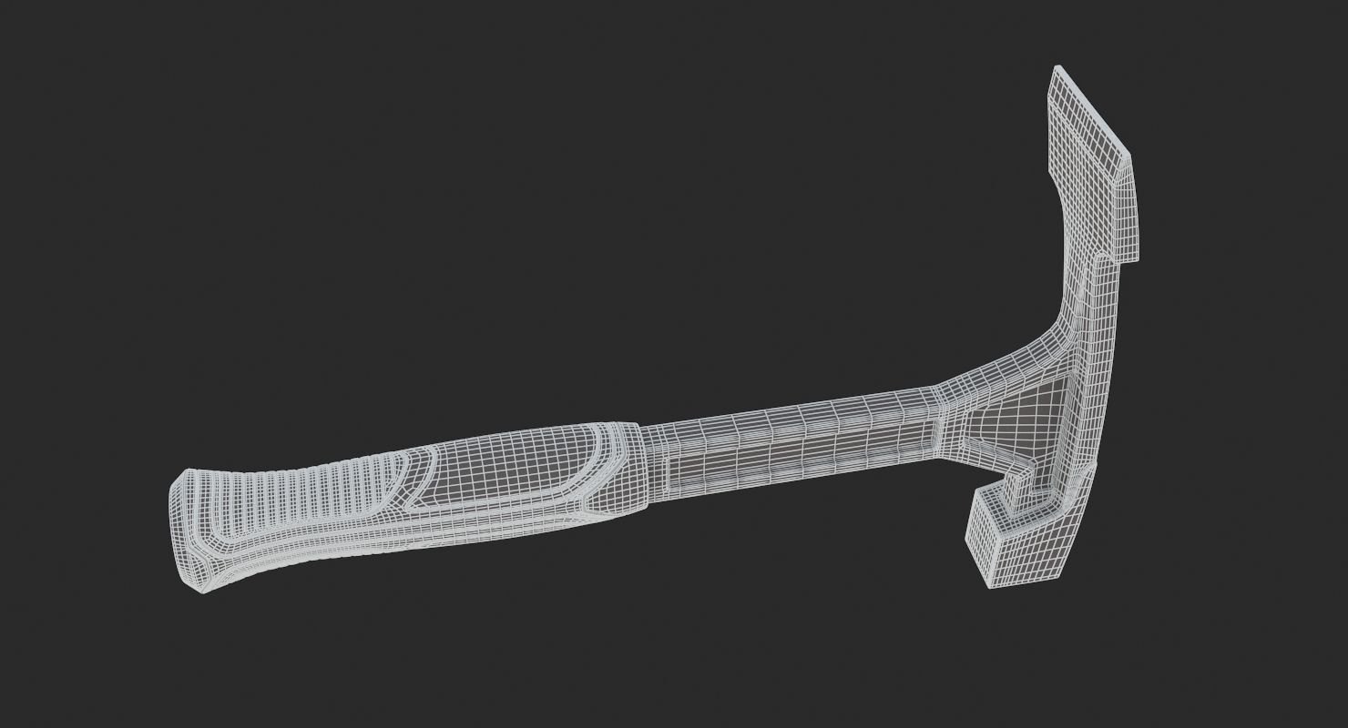 Bricklayer Hammer 3D model_11