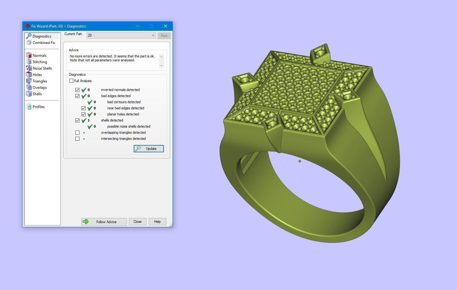 18K Yellow Gold Diamond Rings for Men 2 3D print model_6