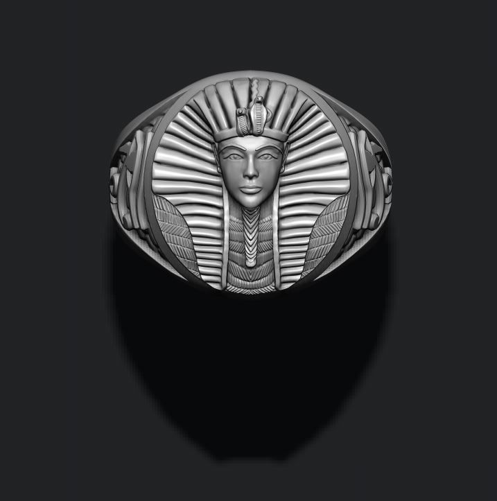 Pharaoh ring 3D print model_2