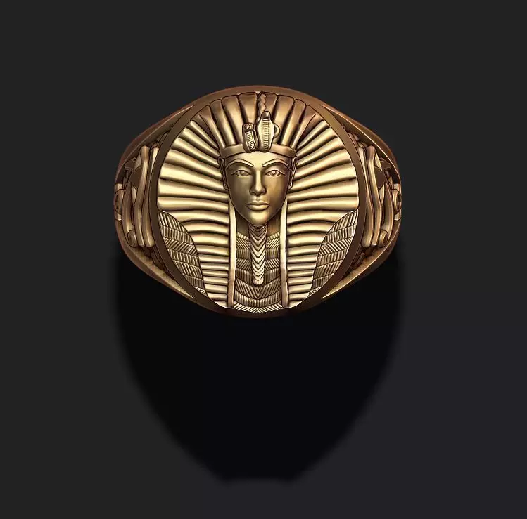 Pharaoh ring 3D print model_0