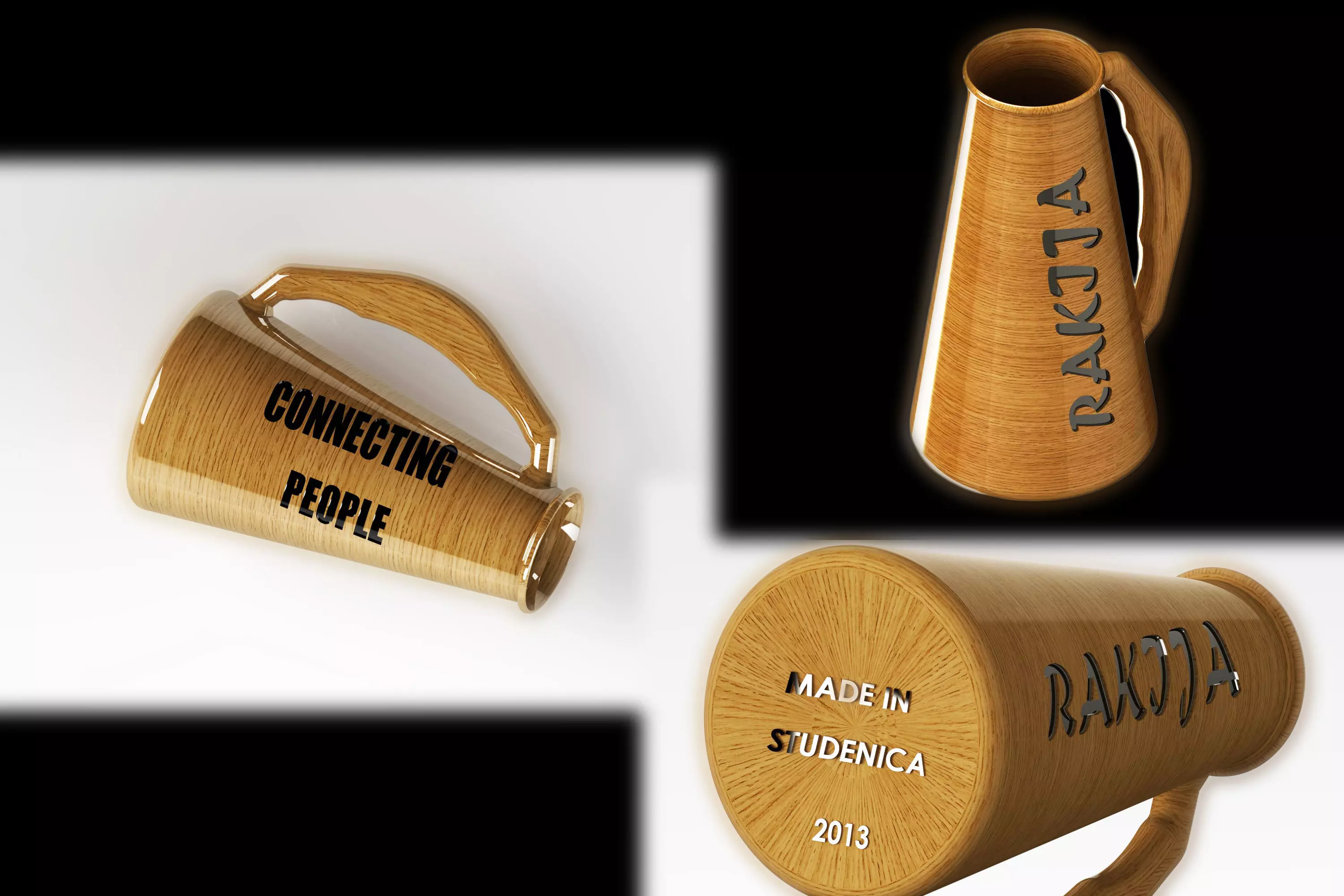 Rakija connecting people Free 3D model