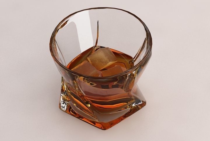 ICE CUBES Low-poly 3D model_4