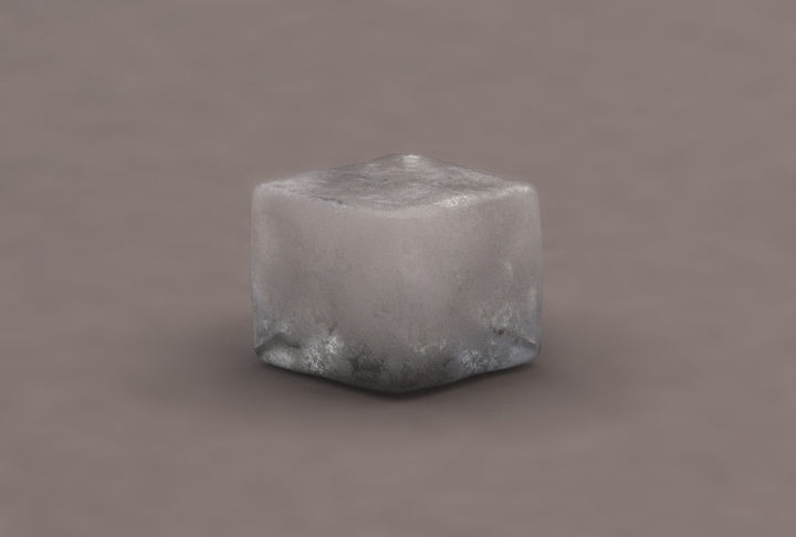 ICE CUBES Low-poly 3D model_11