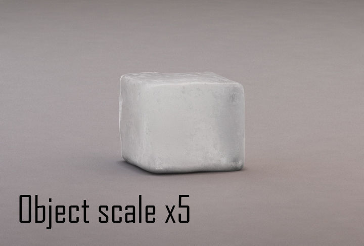 ICE CUBES Low-poly 3D model_7