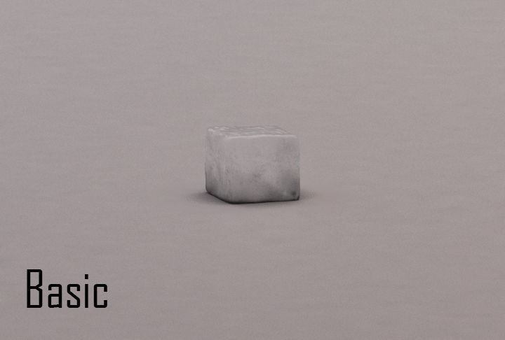 ICE CUBES Low-poly 3D model_8