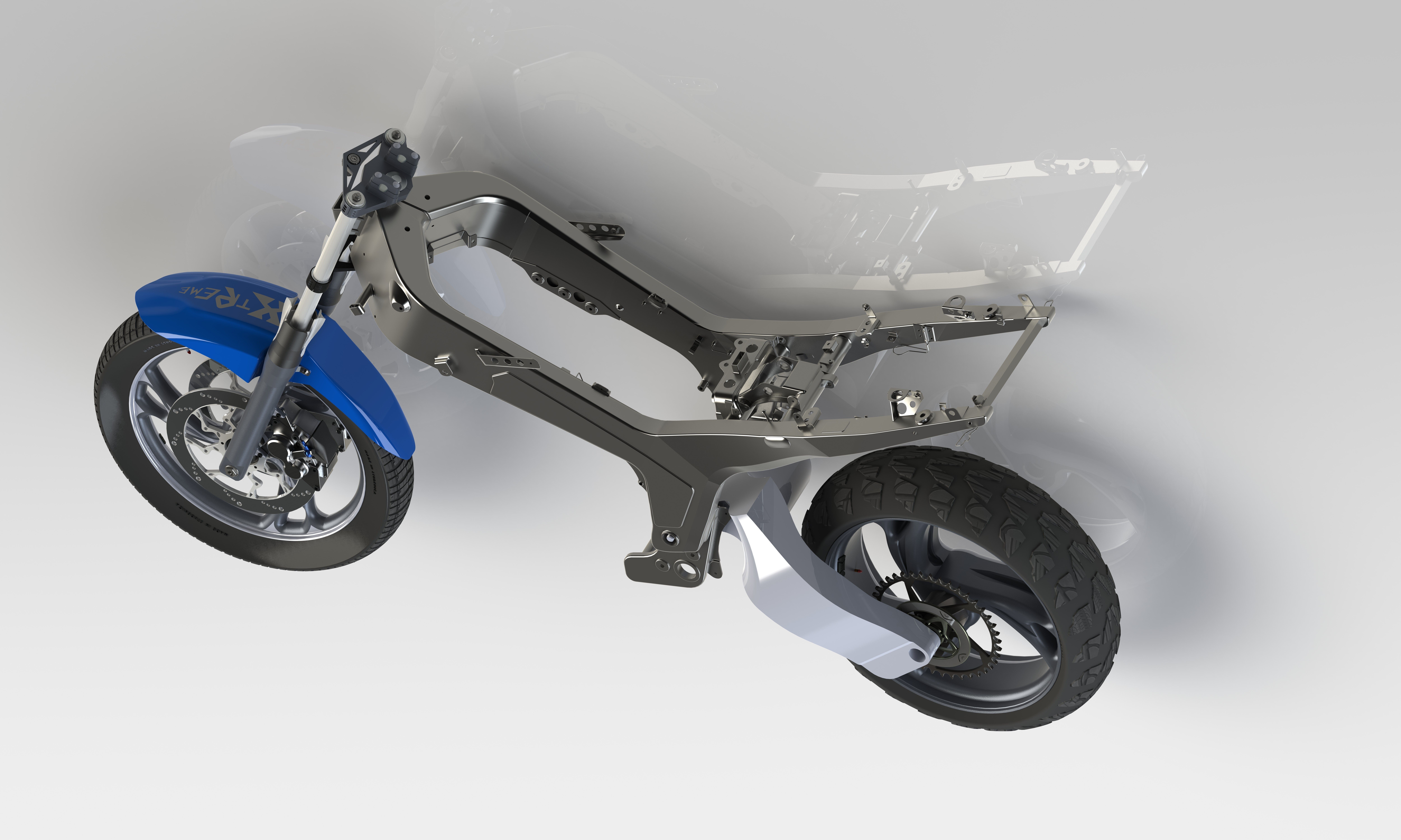 Yamaha TDM 850 Free 3D model_1