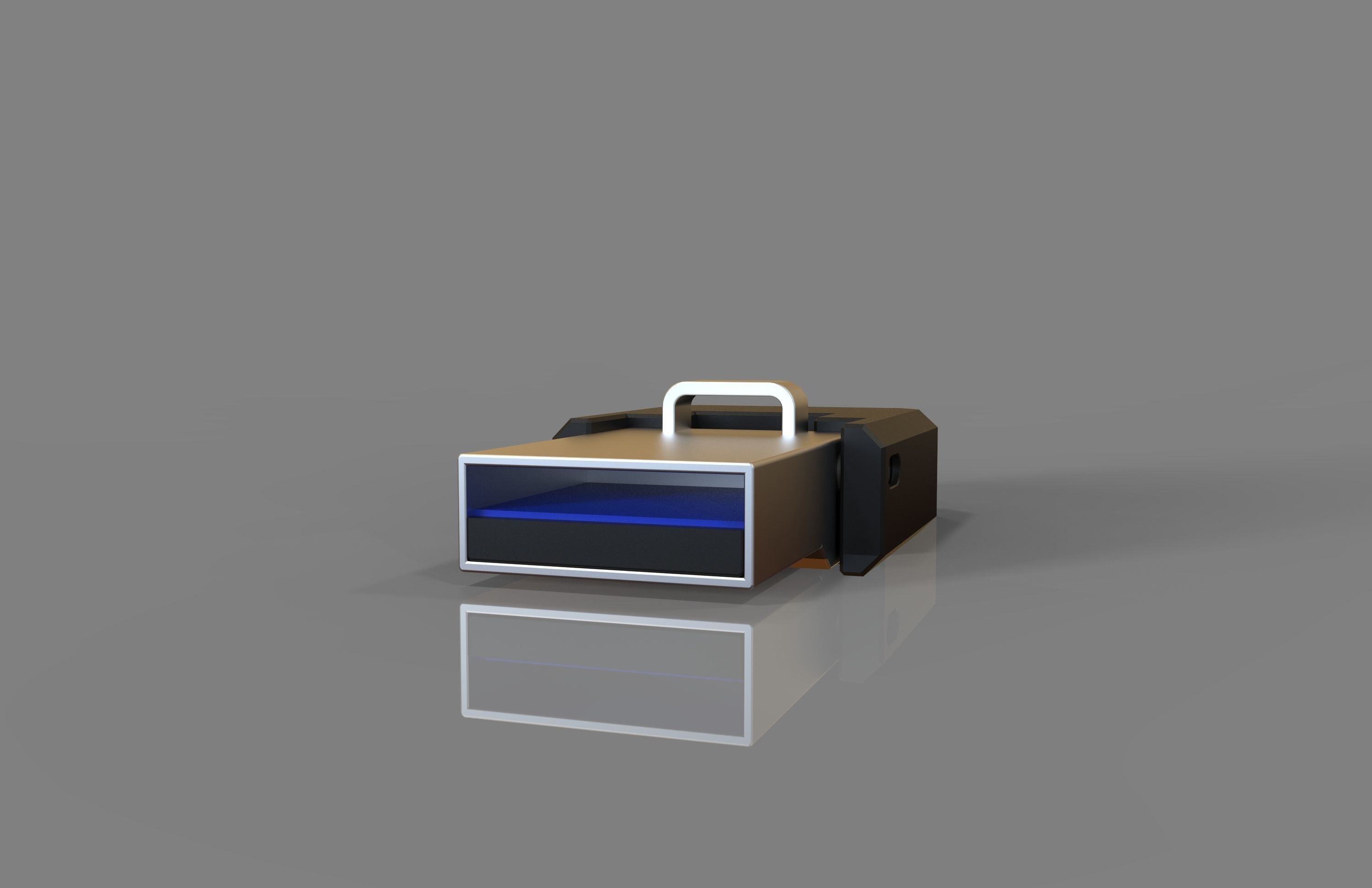 USB flash drive and SD memory 3D model_5