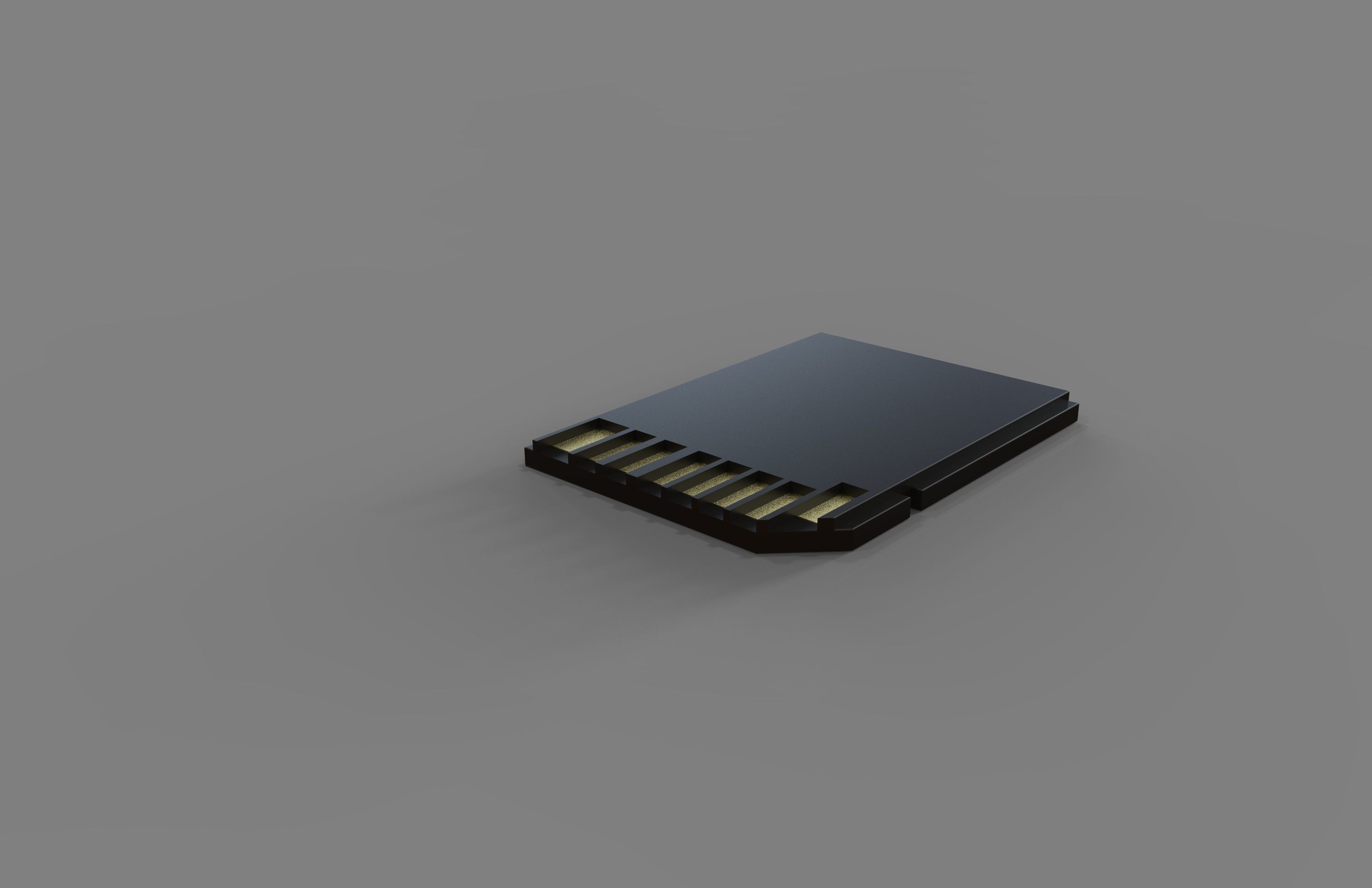 USB flash drive and SD memory 3D model_9