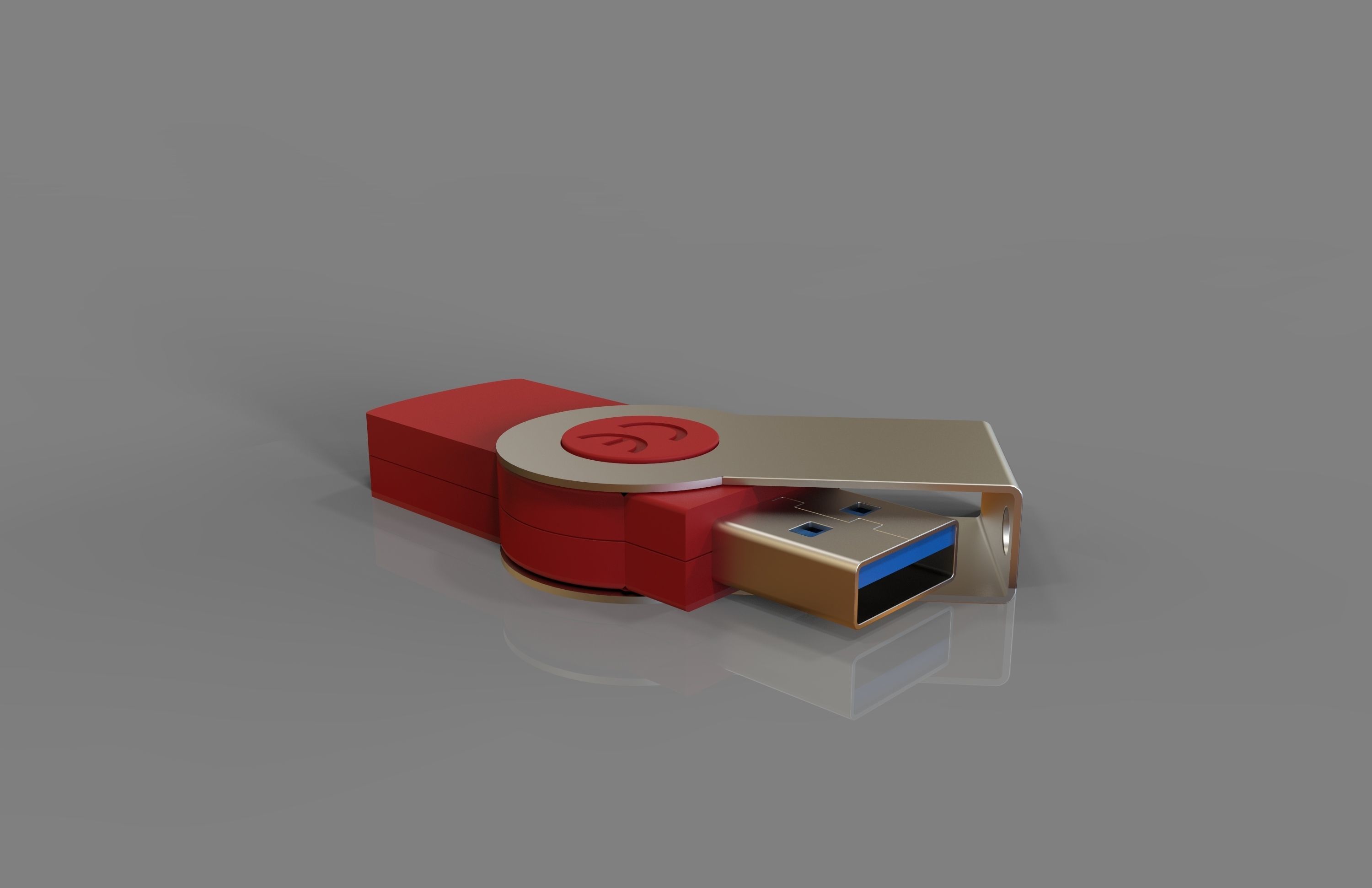 USB flash drive and SD memory 3D model_3