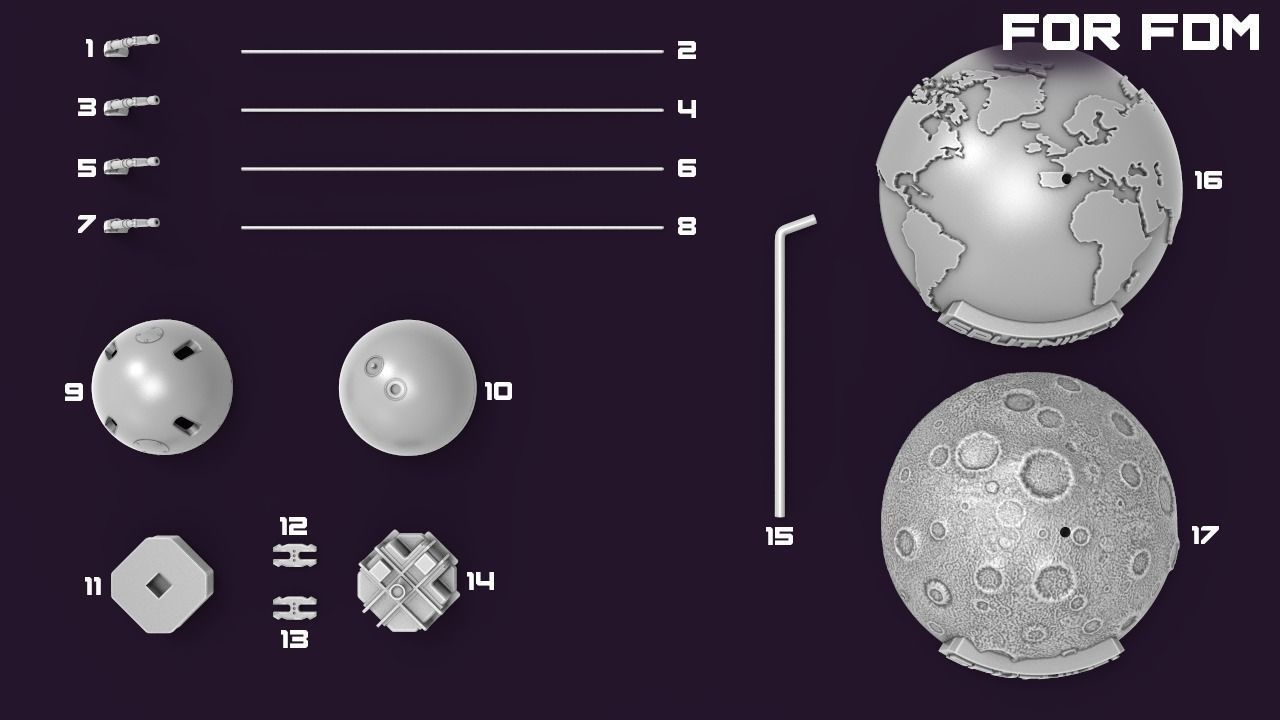 Sputnik - 1 for FDM printers  3D print model_2