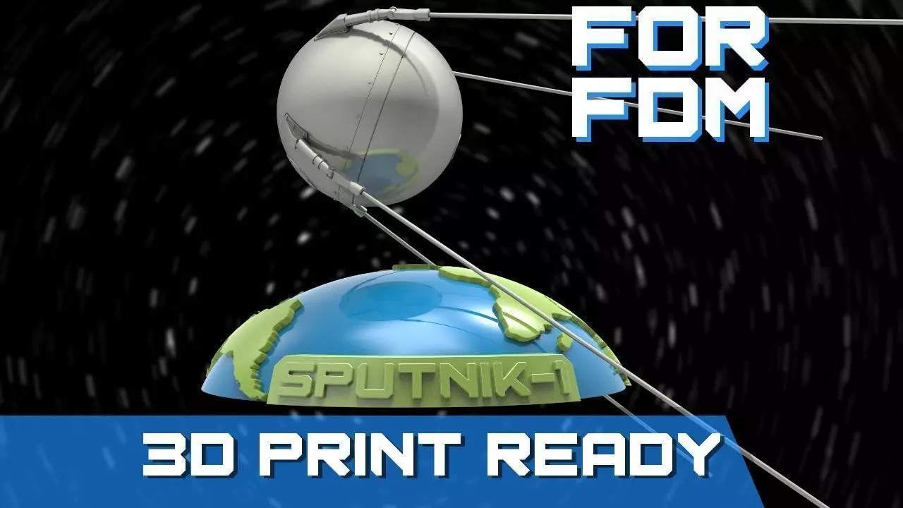 Sputnik - 1 for FDM printers  3D print model_0