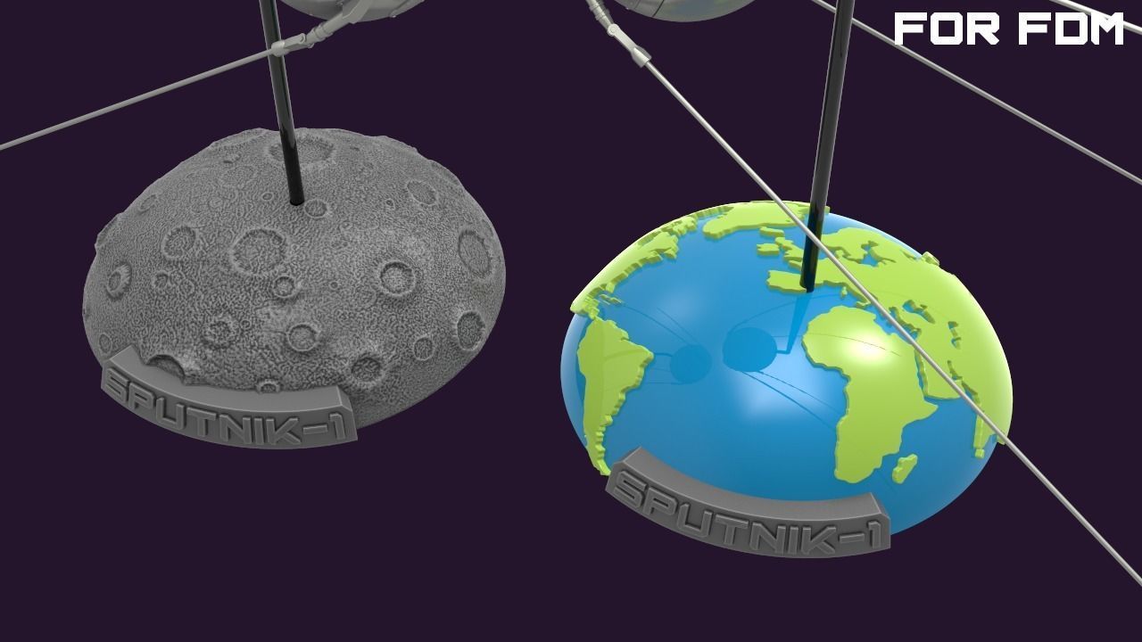 Sputnik - 1 for FDM printers  3D print model_11