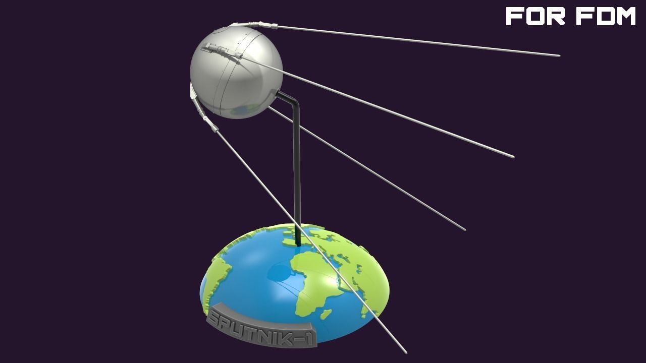 Sputnik - 1 for FDM printers  3D print model_9