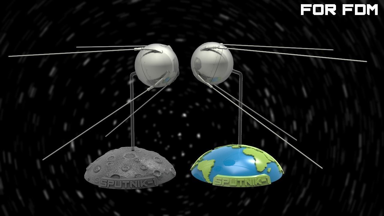 Sputnik - 1 for FDM printers  3D print model_3