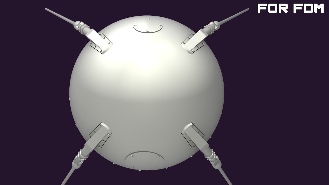 Sputnik - 1 for FDM printers  3D print model_12