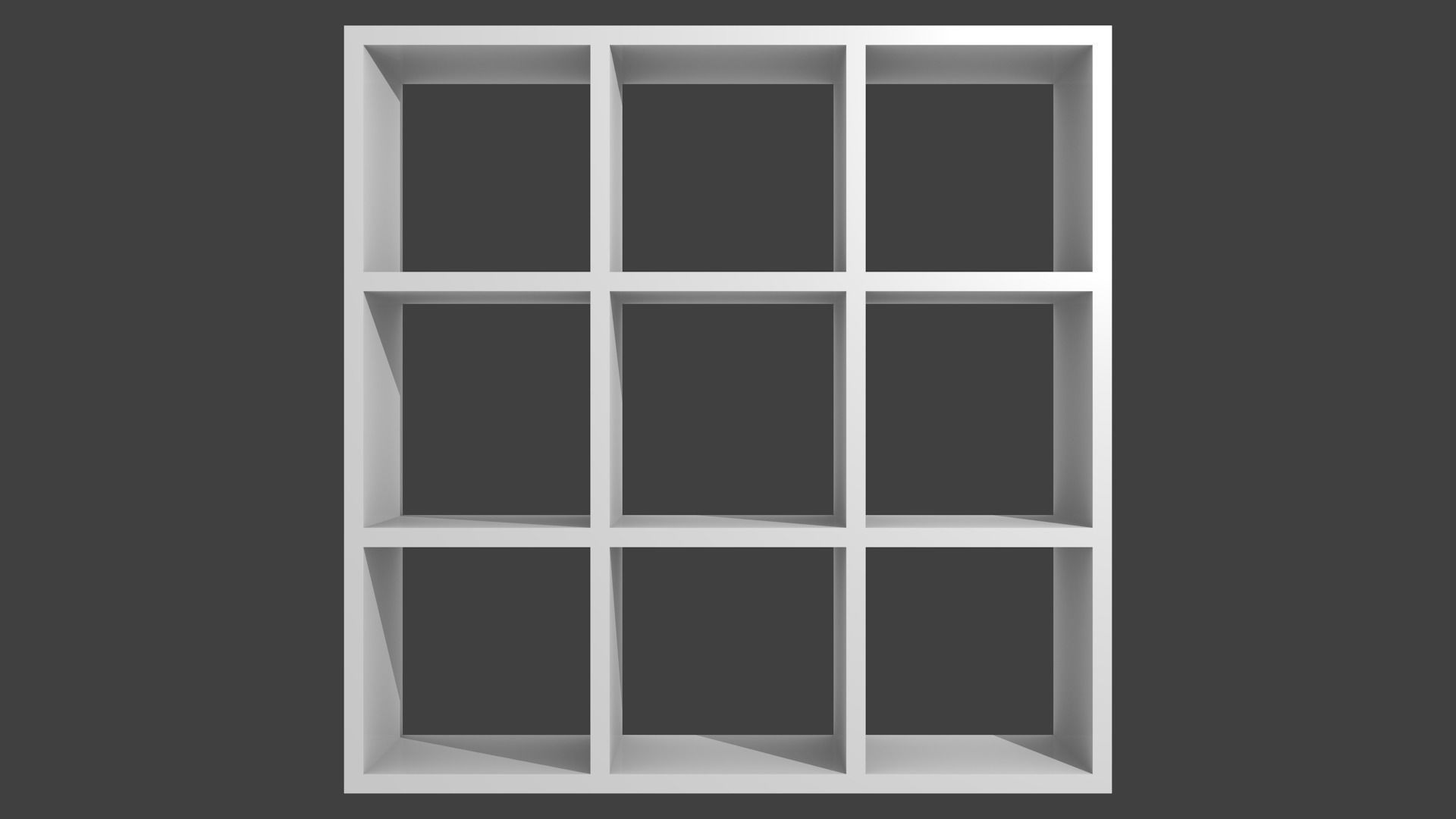Simple modern shelfs Free 3D model_1