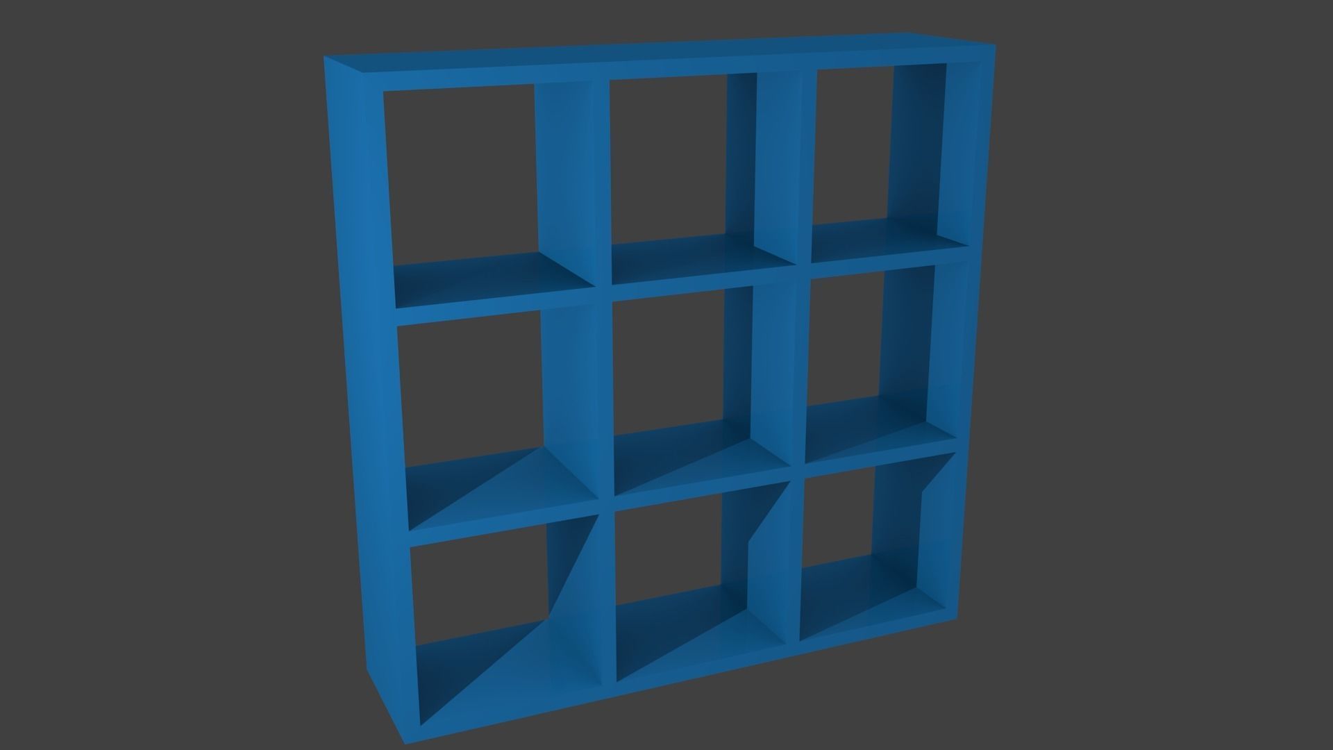 Simple modern shelfs Free 3D model_2