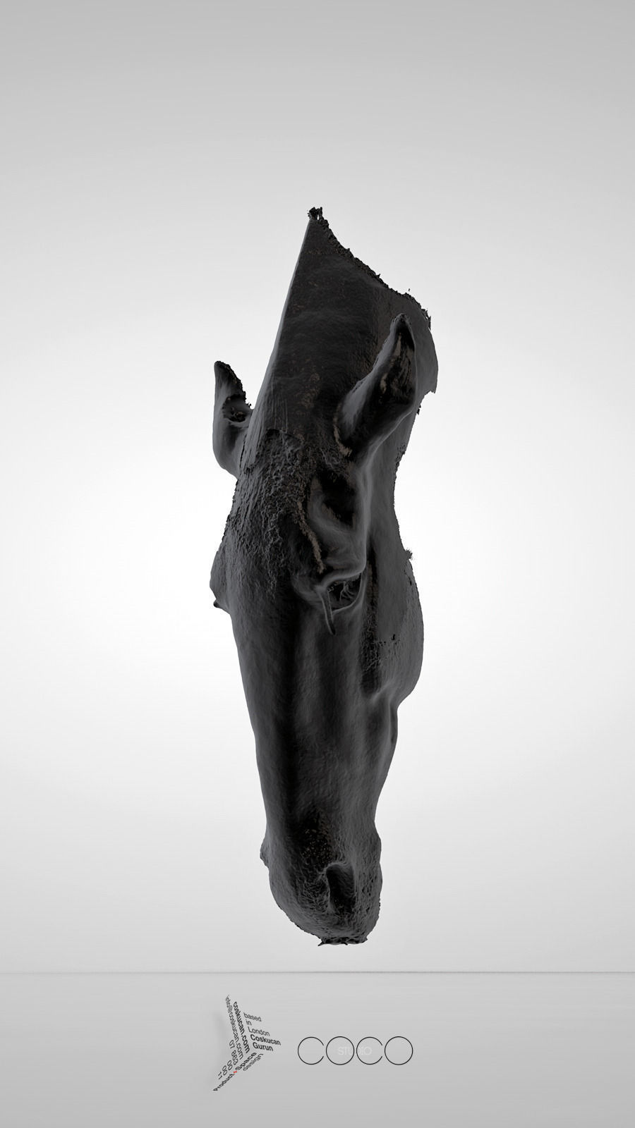 3D Print Ready MARWARI HORSE HEAD Sculpture 3D model 3D printable