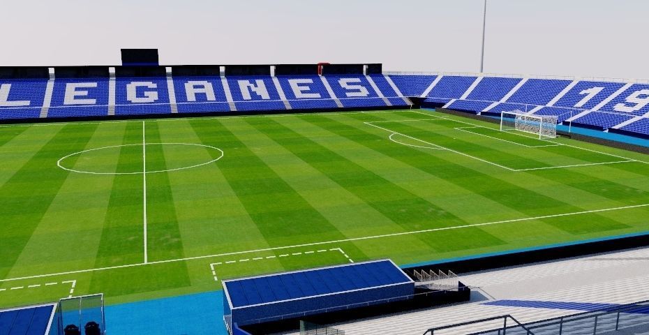 Estadio Municipal de Butarque - Leganes Madrid 3D model_5