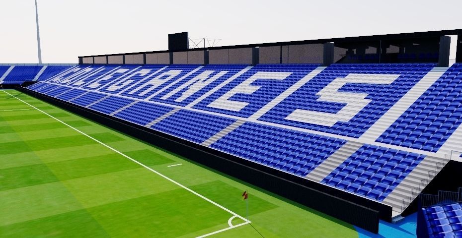 Estadio Municipal de Butarque - Leganes Madrid 3D model_6