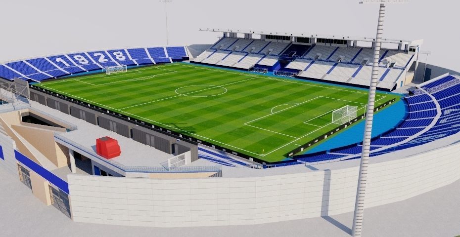 Estadio Municipal de Butarque - Leganes Madrid 3D model_1