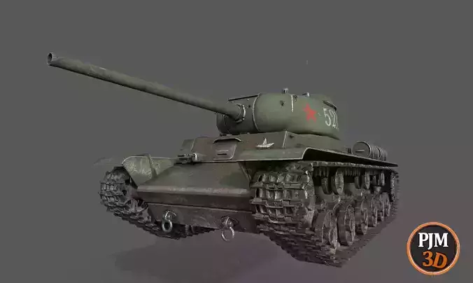 Tank-KV-85 Standard camouflage 3D model